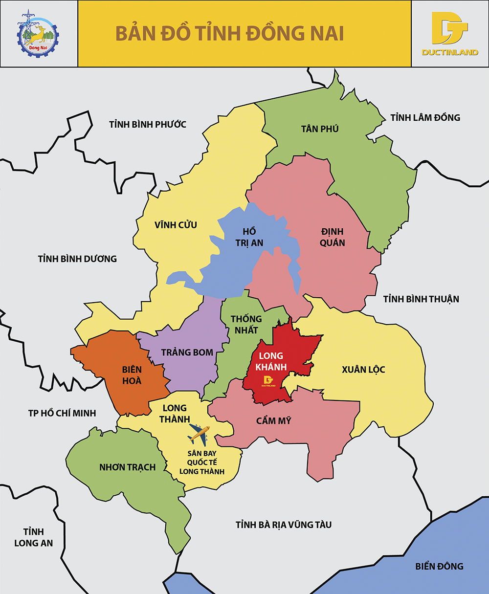 Bản đồ hành chính tỉnh bản đồ đồng nai đầy đủ thông tin chi tiết